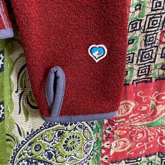 Kuhl Maroon Alfpcaca Fleece Jacket Size Medium - Picture 8 of 15